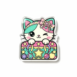 Palette de pose d'extensions de cils en acrylique pour techniciennes en cils, modèle chat mignon, la plus vendue - Product Image 5