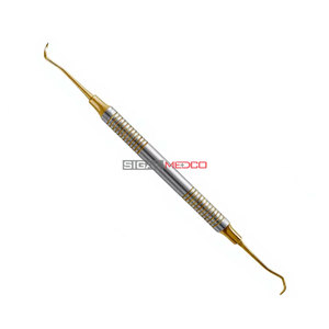 Raspador Periodontal Premium Scaler Pro, Manual, Mango Hueco Dorado, Instrumento Dental Ergonómico, Acero Inoxidable Alemán, Profesional - Product Image 2
