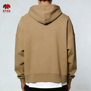 Sweat à capuche streetwear personnalisé vierge 100 % coton, pull à capuche épais de haute qualité pour homme - Product Image 2