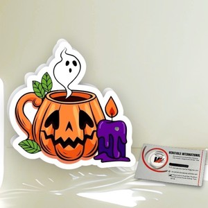 Taza de Calabaza de Halloween, Vela de Fantasma, Pestañas Magnéticas de Plástico, Herramienta de Belleza, Pestañas Sólidas, Pestañas en Forma de Corazón y Mariposa - Product Image 3