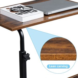 Tavolino Laterale Regolabile P2 15MM in Truciolato e Acciaio con Altezza Regolabile e Funzione Rotante, Arredamento per la Casa - Product Image 3
