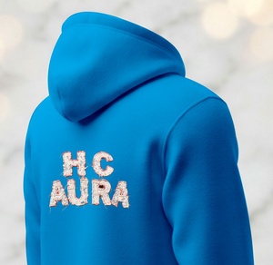 เสื้อฮู้ดดี้คุณภาพพรีเมียมระดับมืออาชีพ สีฟ้าอ่อน พร้อมป้ายปักโลโก้แบบเชนิลล์สั่งทำพิเศษ คุณภาพเยี่ยม ยอดขายดีที่สุด เป็นมิตรต่อสิ่งแวดล้อม - Product Image 4