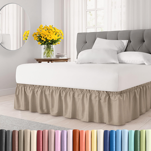 Elegant <b>Bed</b> Skirt Dust Ruffle for <b>Bed</b> Base OEM ODM Manufacturer Wrinkle Resistant Fabric - Product Image 5