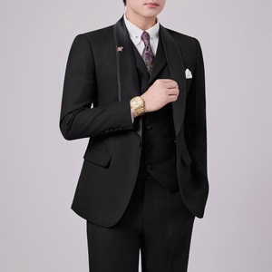 Ensemble de costumes classiques pour hommes de haute qualité, costumes de mariage de luxe pour hommes en gros - Product Image 3