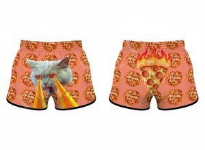 Shorts de boxe en polyester satiné respirant brodés pour hommes – Vente en gros par le fabricant d'équipements de combat Muay Thai - Product Image 2