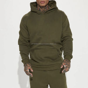 Venta al por mayor de alta calidad sudadera pesada sudadera Lisa Sudadera con capucha de gran tamaño lavado ácido sudaderas con capucha lavado pesado - Product Image 3