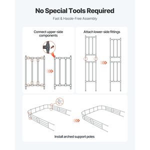 Robusto Arco per Traliccio da Esterno 94.5 X 98.5 X 15.8, Pergola in Metallo Facile da Montare, Gazebo e Padiglione - Product Image 4
