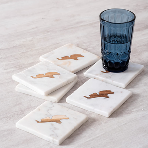 Ensemble de sous-verres hexagonaux en pierre pour table à manger, sous-verres carrés de luxe pour la maison, décoration de cuisine, meilleur sous-verre - Product Image 6