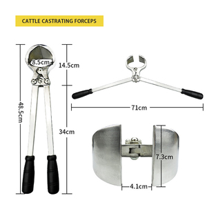 Castrateur Burdizzo sans saignement pour animaux de grande taille (moutons, chèvres, bovins, porcs) – Kit d'outils réutilisables et durables DENTRIC - Product Image 2