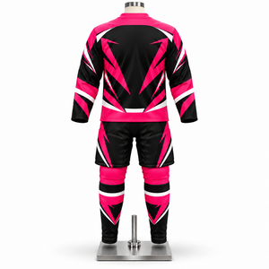 Uniforme de hockey sur glace créatif avec motifs imprimés originaux, accents audacieux sur les épaules et une identité visuelle unique pour les clubs - Product Image 3