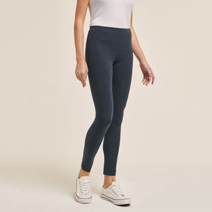 Premium Quality Customizable Women's High-Waisted <b>Knitted</b> <b>Leggings</b> Breathable Anti-Bacterial Sports Gym Fitness Activities Plain - Product Image 1