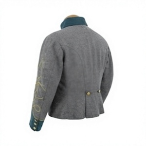 Unisex White 100% Polyester Summer <b>Men's</b> Napoleonic Hussar <b>Jacket</b> 18th Century Vintage Tunic Pelisse Inspired - Product Image 5