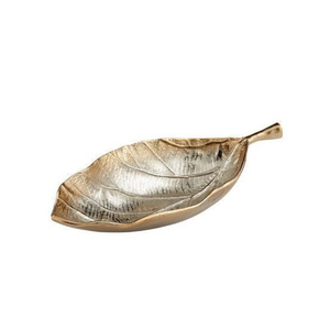 Plato de Servir Ovalado de Aluminio con Acabado Plateado, Plato para Servir Alimentos, Utensilios de Cocina, Plato para Frutos Secos y Aperitivos - Product Image 2