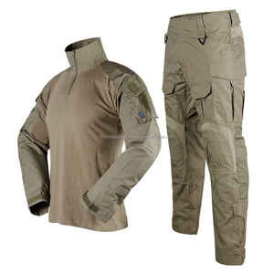 Combinaison tactique respirante de camouflage de haute qualité 2025 personnalisée en gros ensemble d'uniformes de sécurité vert olive pour hommes - Product Image 4