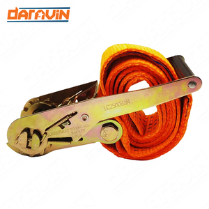 <b>Webbing</b> Tie Down Polyester Strap with No Hook 2inch 5Tons/50mm/10.3M Heavy Duty Cargo Lashing Ratchet <b>Webbing</b> - Product Image 3