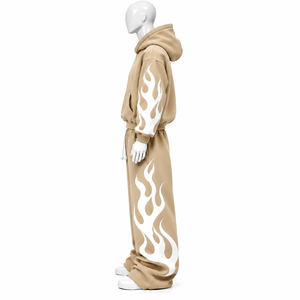 Survêtement personnalisé avec logo imprimé, effet délavé, en molleton 100% coton, haute qualité, service OEM - Product Image 3