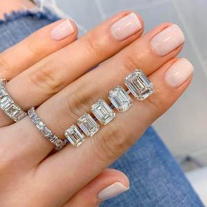 IGI Certified Emerald Cut Lab Grown Diamond DEF Color VVS VS Clarity CVD Loose Diamond <b>Step</b> Cut Rectangle Stone Wholesale price - Product Image 4