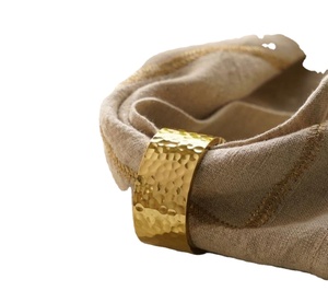 New Style Metal Napkin Ring Hotel Ware Accessories for <b>Wedding</b> Decorative <b>Tissues</b> Logo Customizable Stocked Decorative Napkin - Product Image 1
