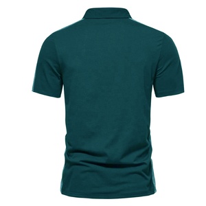 เสื้อโปโลผู้ชายลำลองสำหรับกอล์ฟ ระบายอากาศได้ดี ตะเข็บข้างตัดสี ไซส์ใหญ่ รับสกรีนโลโก้ ป้องกันรอยยับ เหมาะสำหรับเล่นกีฬา - Product Image 5