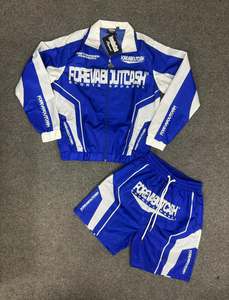 Nouvel ensemble coupe-vent d'été : veste zippée et short de survêtement en polyester pour le streetwear - Product Image 6