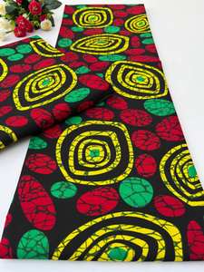 Tissu en coton authentique africain imprimé Ankara pour la couture, les vêtements, l'artisanat et la mode par Hitjem Export Island Supplier - Product Image 4