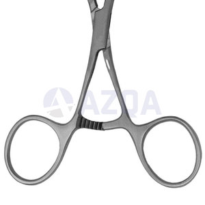 Pinzas para toallas de acero de 5 pulgadas sin perforación con dientes roma, soporte para toallas Lorna, instrumento quirúrgico, equipo médico reutilizable - Product Image 4