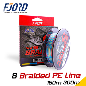 Ligne de pêche FJORD 150m 300M 8 brins 20-100LB PE, ligne de pêche utilisée, ligne de pêche super résistante, Japon, multicolore - Product Image 4