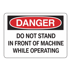 Panneau de signalisation de sécurité industriel en PVC 7x10 pouces, imprimé UV, panneau de signalisation routière Brady, Avertissement de DANGER pour machine - Product Image 2