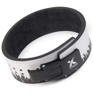 Cinturón de Levantamiento de Pesas de Cuero para Hombres y Mujeres, Cinturón de Powerlifting con Soporte Lumbar de 10 mm - Product Image 2