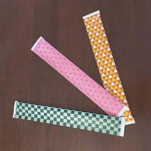 Baguettes tueuses de démons à motif de feuilles de chanvre japonais pour enfants 6 pouces couverts jetables hygiéniques scellage complet 2000 paires - Product Image 3