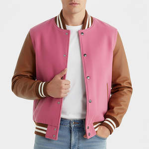 Chaqueta de Béisbol de Diseño Moderno 2026 para Hombre, Chaqueta de Invierno 100% Algodón, Cuello Alto, Corte Holgado, con Botones, Chaquetas Varsity Unisex - Product Image 4