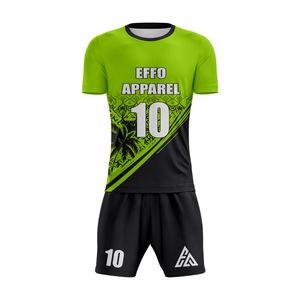 Conjuntos de Uniformes de Fútbol 100% Poliéster, Colores y Logotipo Personalizados, Secado Rápido, Transpirable, Cómodo, Nombre del Equipo Personalizado - Product Image 6