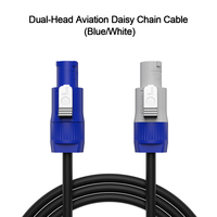 Cable de Extensión PowerCon SHEHDS Profesional de 1-10m con Conexión Daisy Chain para Iluminación de Escenario