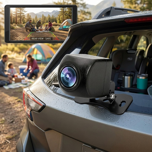 Caméra de tableau de bord Sudex 12 pouces avec miroir, 1296P Full HD, caméra de recul intelligente avec caméras doubles avant et arrière 1080P - Product Image 4