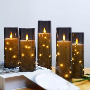 Set di 5 Candele LED Senza Fiamma con Timer, Effetto Sfarfallio per Atmosfera Romantica e Decorazione Casa, Prodotto Elegante e Stabile - Product Image 6
