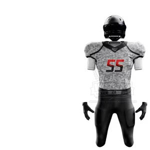 Service OEM, conception personnalisée, uniforme de football américain imprimé par sublimation, short 100% respirant, ensembles pour jeunes en solde - Product Image 3