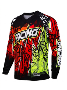 Vêtements de VTT à manches longues en gros, maillot de descente personnalisé, maillot de cyclisme pour hommes, maillot de motocross - Product Image 6