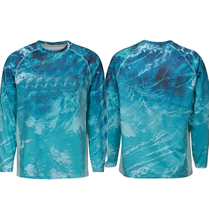Ropa de Pesca, Camiseta de Pesca Sublimada Personalizada, Manga Larga, Protección UV UPF, Secado Rápido - Product Image 1