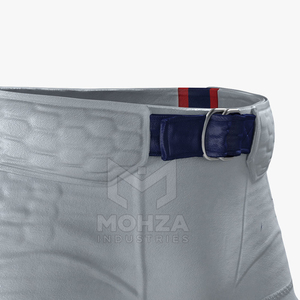 Mens Black Padded American Football Pants Athletic Fit Belt Closure Breathable Practice <b>Game</b> Performance Sportswear Adult Wear - Product Image 6