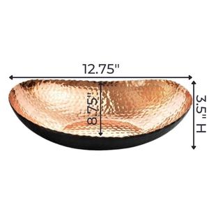 Tazón Clásico para Postres y Sopas, de Aluminio Negro Martillado, para Buffet, Vajilla de Restaurante, Fiestas y Otras Ocasiones - Product Image 3