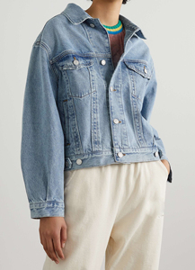 Women's Casual Blue Vintage <b>Denim</b> <b>Jacket</b> <b>Lightweight</b> Washed Jean Coat with Button Decoration for All Seasons-for Winter Summer - Product Image 2