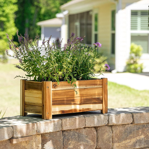 Macetas de madera de acacia a buen precio, pequeñas, para plantas de interior y exterior, venta al por mayor desde Vietnam - Product Image 4