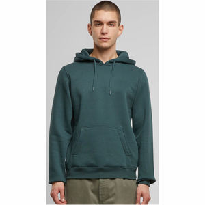Sudadera con capucha básica para hombre, de forro polar, cómoda, informal, para uso diario, ajuste relajado y ajustable. - Product Image 3