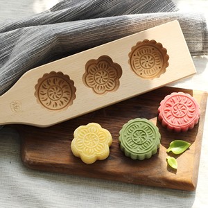 Moule à gâteau fait main, outil de gaufrage pour biscuits sur mesure, moules en bois pour gâteaux de lune et biscuits - Product Image 6