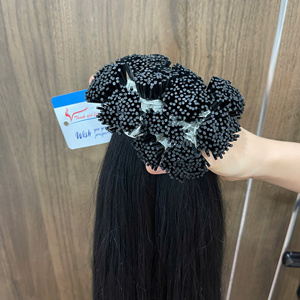 Extensiones de Cabello Humano Vietnamita Virgen con Punta I de Queratina, Doble Trama, Cutícula Alineada, Venta al por Mayor, Color Natural, Punta I Brillante y Suave - Product Image 6