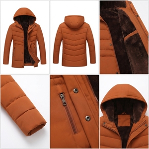 Ventes chaudes : veste d'hiver décontractée pour homme avec fermeture éclair, logo personnalisé imprimé, style streetwear, veste matelassée - Product Image 4