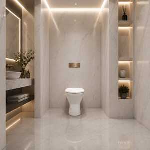 Two Piece Ceramic Toilet with Cyclone Flushing Floor Mounted P-<b>Trap</b> Easy Clean - Product Image 6