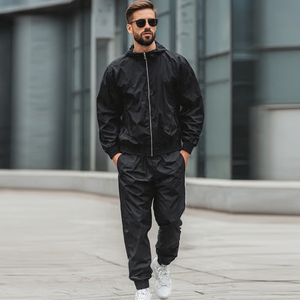 Windbreaker 100% Nylon Tracksuits Men Solid Color Streetwear Windbreaker Tracksuits Windbreaker <b>Jacket</b> Zip up Tracksuit Men - Product Image 6