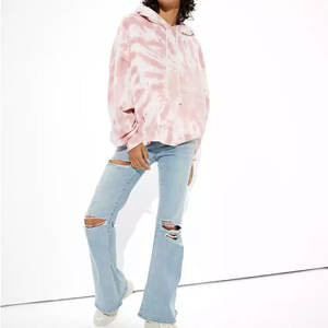 Pull-over décontracté pour femme au design chic avec effet tie-dye, coupe ample, style streetwear tendance pour les acheteurs en gros, service OEM - Product Image 1