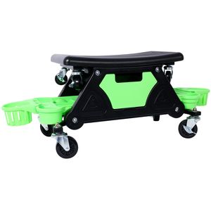 Sedile Mobile con Ruote per Meccanici, con Vassoio Portautensili Rimovibile, Ideale per Officine e Riparazioni Auto - Product Image 4